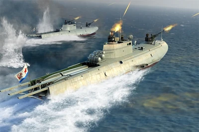 63503  флот  Soviet Navy G-5 Class Motor Torpedo Boat  (1:35) 9580208635033