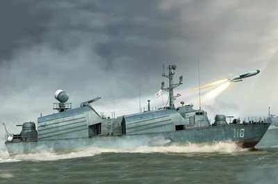 67201  флот  Russian OSA Class Missile Boat OSA1  (1:72) 9580208672014