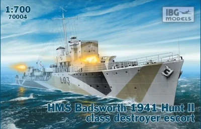70004IBG  флот  HMS Badsworth 1941 Hunt II class destroyer escort  (1:700) 5907747900653