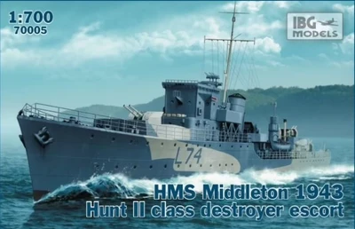 70005IBG  флот  HMS Middleton 1943 Hunt II class destroyer escort  (1:700) 5907747900707