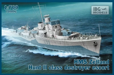 70006IBG флот  HMS Zetland 1942 Hunt II class destroyer escort  (1:700) 4544032751067