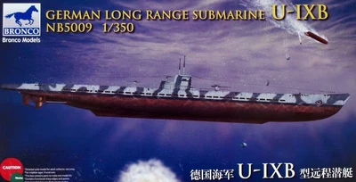 NB5009  флот  German Long Range Submarine Type U-IXB (1:350) 4544032656881