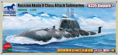 NB5020  флот  Russian Akula II Class Attack Submarine - K-335 Giepard  (1:350) 4544032681685