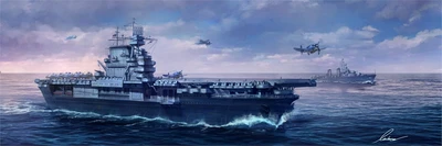 PS-005  флот  U.S. Navy aircraft carrier Enterprise (CV-6)  (1:700) 4897038552788