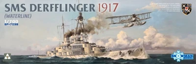 SP-7039  флот  SMS Derfflinger 1917 (Waterline with 3D printed FF-33E)  (1:700) 4897051422242