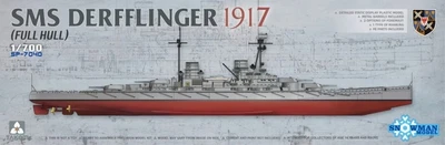 SP-7040  флот  SMS Derfflinger 1917 (Full Hull with metal barrels)  (1:700) 4897051422259