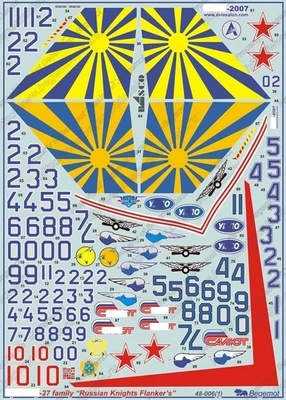 48006  декали  С-27 "Русские Витязи"  (1:48) 2000000183473