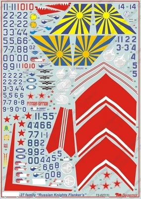 72027  декали  С-27 "Русские Витязи"  (1:72) 2000000183909