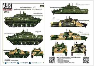 ASK72120  декали  Набор декалей МП-3 СВО (часть 1)  (1:72) 2000002206170