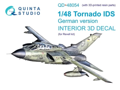 QD+48054  декали  3D Декаль интерьера кабины  Tornado IDS german (Revell) (с 3D деталями)  (1:48) 2000002137559