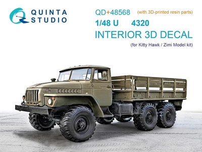 QD+48568  декали  3D Декаль интерьера кабины УР@Л-4320 (KittyHawk/Zimi model) (c 3D)  (1:48) 2000002183761