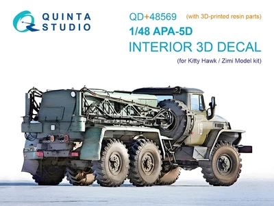 QD+48569  декали  3D Декаль интерьера кабины АПА-5Д (KittyHawk/Zimi model) (c 3D)  (1:48) 2000002183778