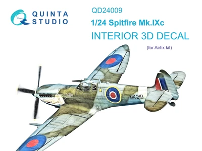 QD24009  декали 3D Декаль интерьера кабины  Spitfire Mk.IXc (Airfix)  (1:24) 2000002145950