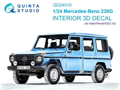 QD24010  декали  3D Декаль интерьера кабины Mercedes-Benz 230G (Italeri-Revell-ESCI)  (1:24) 2000002159179