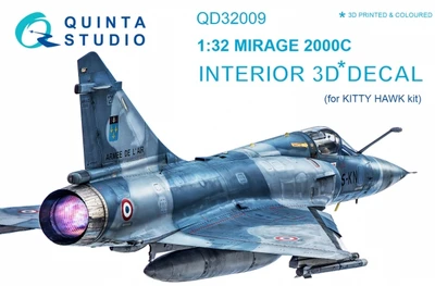 QD32009  декали  3D Декаль интерьера кабины Mirage 2000C (Kitty Hawk)  (1:32) 2000000180021