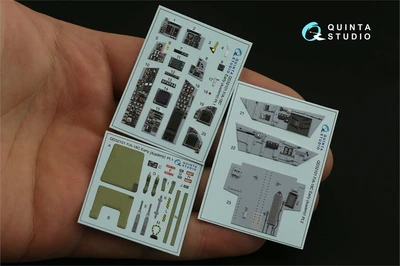 QD32101  декали  3D Декаль интерьера кабины F/A-18C Early (Academy)  (1:32) 2000000256191