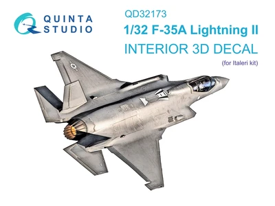 QD32173  декали  3D Декаль интерьера кабины F-35A (Italeri)  (1:32) 2000002151357