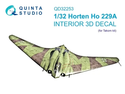 QD32253  декали 3D Декаль интерьера кабины Horten Ho 229A  (1:32) 2000002191520