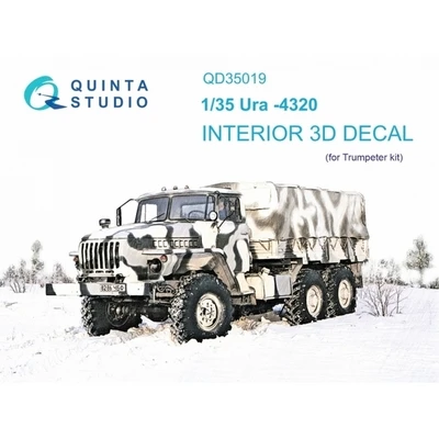 QD35019  декали  3D Декаль интерьера кабины  УР@Л-4320 (Trumpeter)  (1:35) 2000002044307