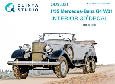 QD35021  декали  3D Декаль интерьера кабины для MB G4 W31  (1:35) 2000000223605