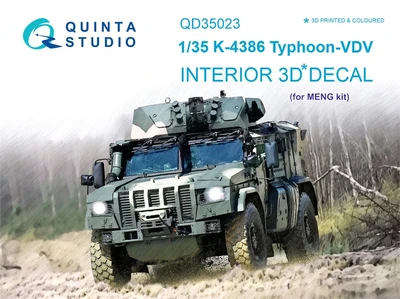 QD35023  декали  3D Декаль интерьера кабины К-4386 Тайфун-ВДВ (MENG)  (1:35) 2000000223629