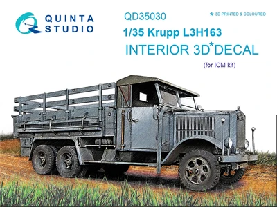 QD35030  декали  3D Декаль интерьера кабины Krupp L3H163 (ICM)  (1:35) 4580702134280