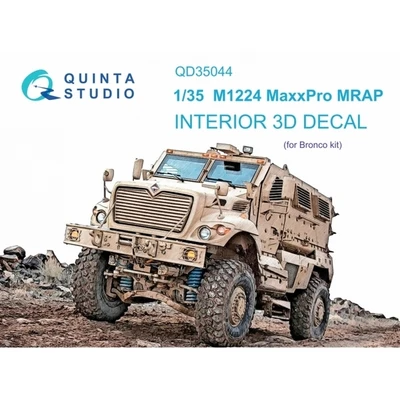 QD35044  декали  3D Декаль интерьера кабины  M1224 MaxxPro MRAP (Bronco)  (1:35) 2000002044352