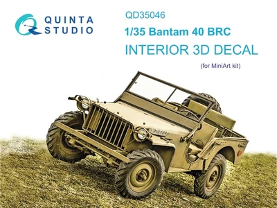 QD35046  декали  3D Декаль интерьера кабины  Bantam 40 BRC (Mini Art)  (1:35) 2000002044376