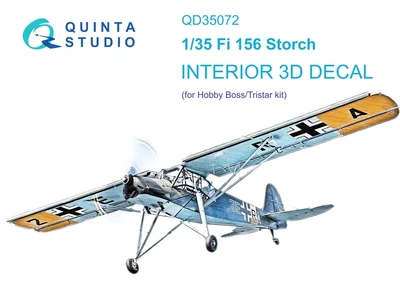 QD35072  декали  3D Декаль интерьера кабины Fi 156C (Hobby Boss (ex-Tristar))  (1:35) 2000002124191