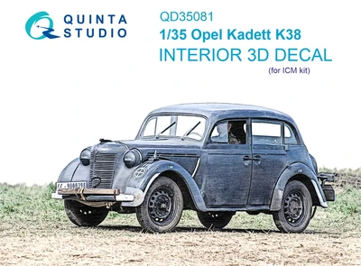 QD35081  декали  3D Декаль интерьера кабины Opel kadett k38 (ICM)  (1:35) 2000002138778