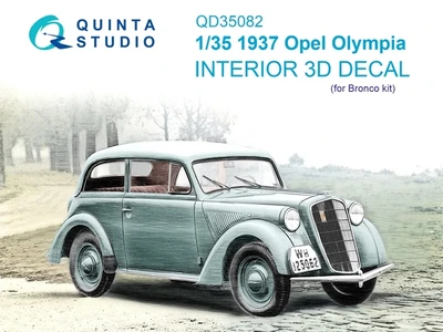 QD35082  декали  3D Декаль интерьера кабины 1937 Opel Olympia (Bronco)  (1:35) 2000002137047