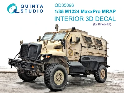 QD35096  декали  3D Декаль интерьера кабины M1224 MaxxPro MRAP (Kinetic)  (1:35) 2000002137085