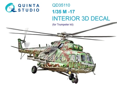 QD35110  декали  3D Декаль интерьера кабины M&-17 (Trump)  (1:35) 2000002158998