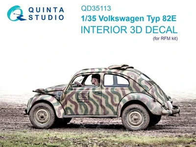 QD35113  декали   3D Декаль интерьера кабины Volkswagen Typ 82E (RFM)  (1:35) 2000002158554
