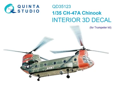 QD35123  декали  3D Декаль интерьера кабины CH-47A (Trump)  (1:35) 2000002169673