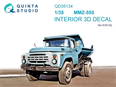 QD35134  декали  3D Декаль интерьера кабины З&Л ММЗ-555 (AVD)  (1:35) 2000002174295