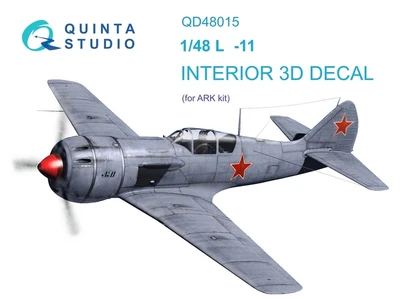 QD48015  декали  3D Декаль интерьера кабины L@-11 (ARK)  (1:48) 2000002046585