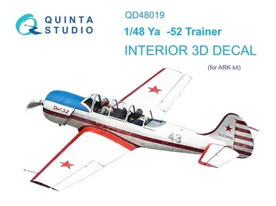 QD48019  декали  3D Декаль интерьера кабины Y@K-52 (ARK/Моделист)  (1:48) 2000002046592