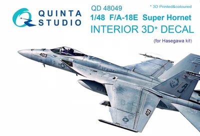 QD48049  декали  3D Декаль интерьера кабины F/A-18E (Hasegawa)  (1:48) 2000000179872