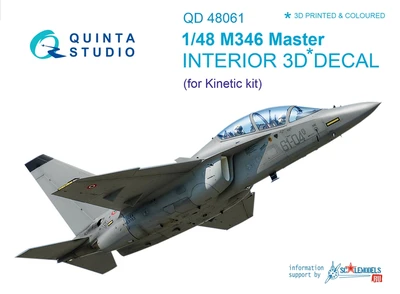 QD48061  декали  3D Декаль интерьера кабины  M346 Master (Kinetic)  (1:48) 2000000164885