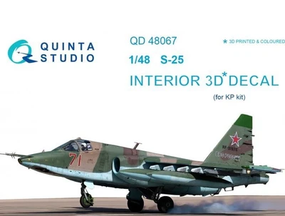 QD48067  декали  3D Декаль интерьера кабины  С-25 (KP)  (1:48) 2000000167053