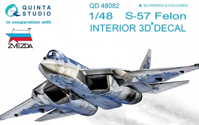 QD48082  декали  3D Декаль интерьера кабины С-57 (Zvezda)  (1:48) 2000000179902