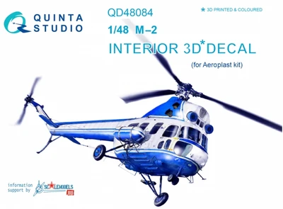 QD48084  декали  3D Декаль интерьера кабины M&-2 (Aeroplast)  (1:48) 2000000179926