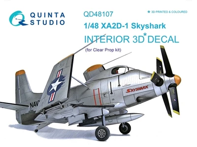 QD48107  декали  3D Декаль интерьера кабины XA2D-1 (ClearProp)  (1:48) 2000000255705