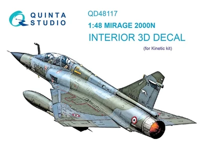 QD48117  декали  3D Декаль интерьера кабины Mirage 2000N (Kinetic)  (1:48) 2000002136927