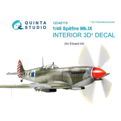 QD48119  декали  3D Декаль интерьера кабины Spitfire Mk.IX (Eduard)  (1:48) 2000000195094