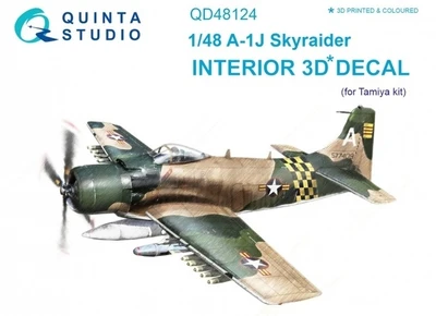 QD48124  декали  3D Декаль интерьера кабины A-1J (Tamiya)  (1:48) 2000000223254