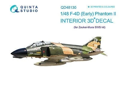 QD48130  декали  3D Декаль интерьера кабины F-4D early (ZM SWS)  (1:48) 2000000195131