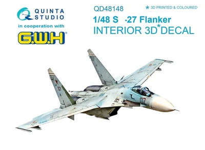QD48148  декали  3D Декаль интерьера кабины ОКБ С-27 (GWH)  (1:48) 2000000223315