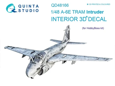 QD48166  декали  3D Декаль интерьера кабины A-6E TRAM Intruder (HobbyBoss)  (1:48) 2000000223407